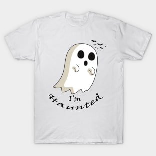 I'm Haunted With Bats On Halloween T-Shirt